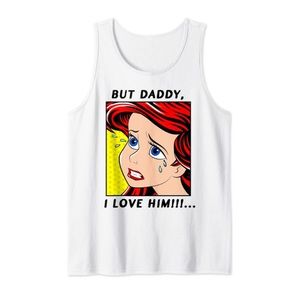Disney The Little Mermaid Ariel But Daddy I Love Him Comic Tank Top